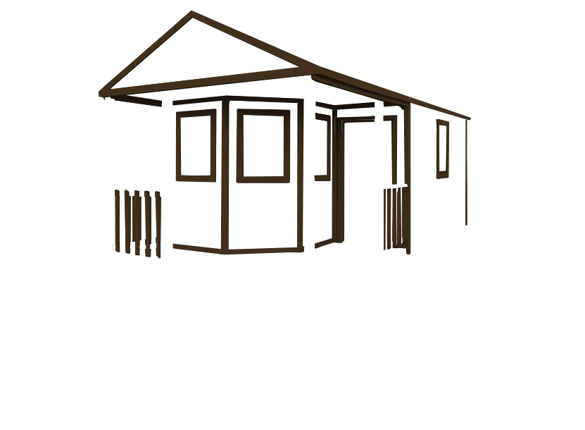 Premium Utility Cabin with Brown Trim