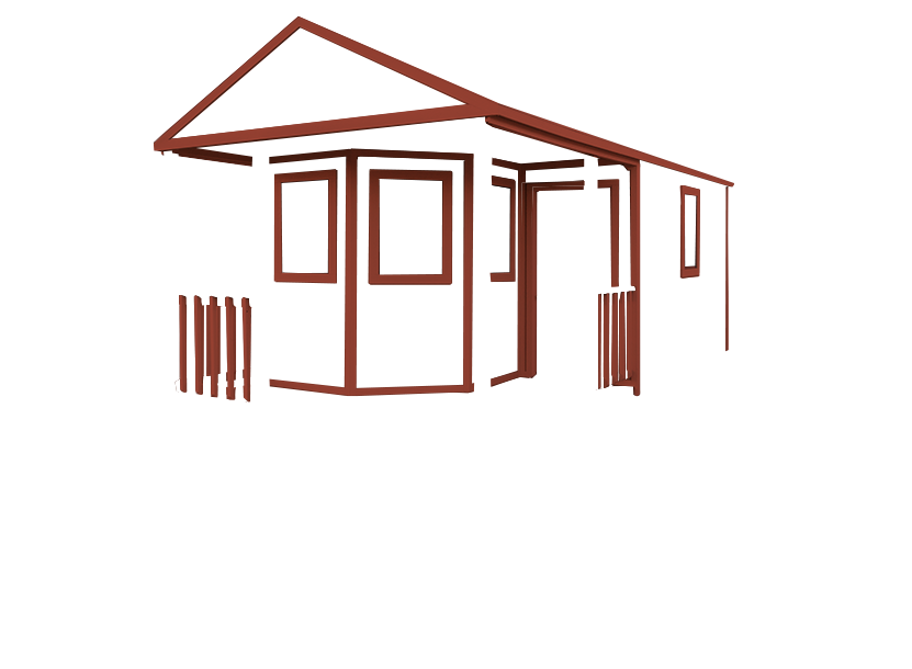 Premium Utility Cabin with Red Trim