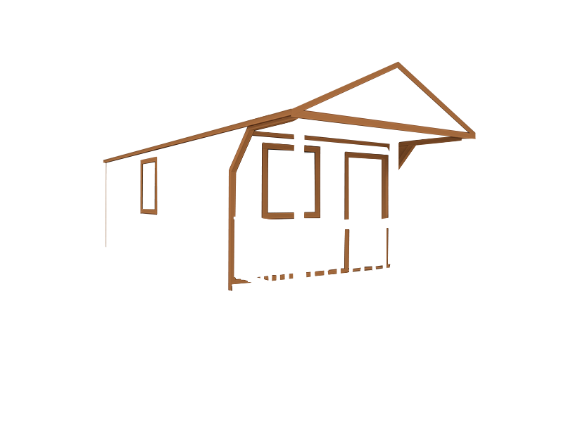 Standard Utility Cabin with cedar trim