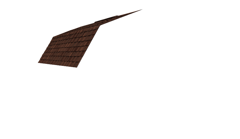 barn with brown roof
