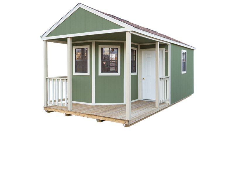 premium utility cabin green