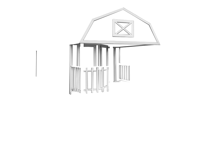 premium lofted cabin white trim