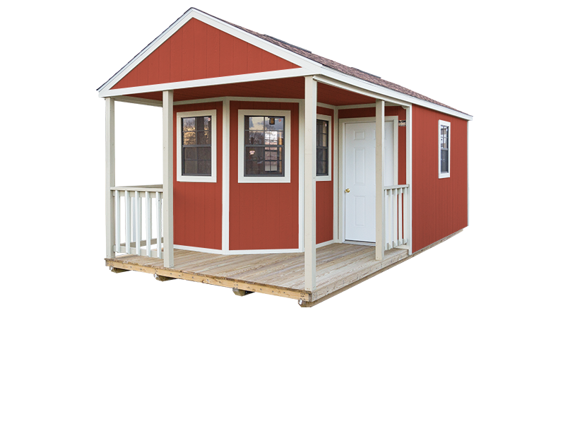 premium utility cabin red