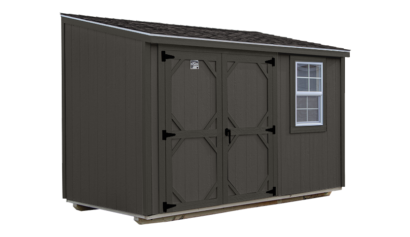 Slimshed with grey siding