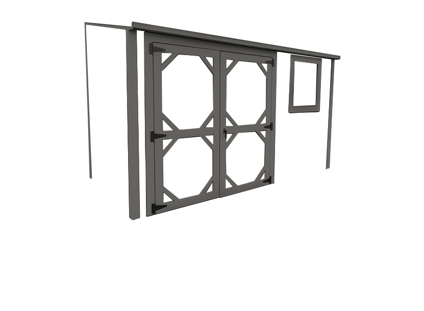 slimshed with grey trim