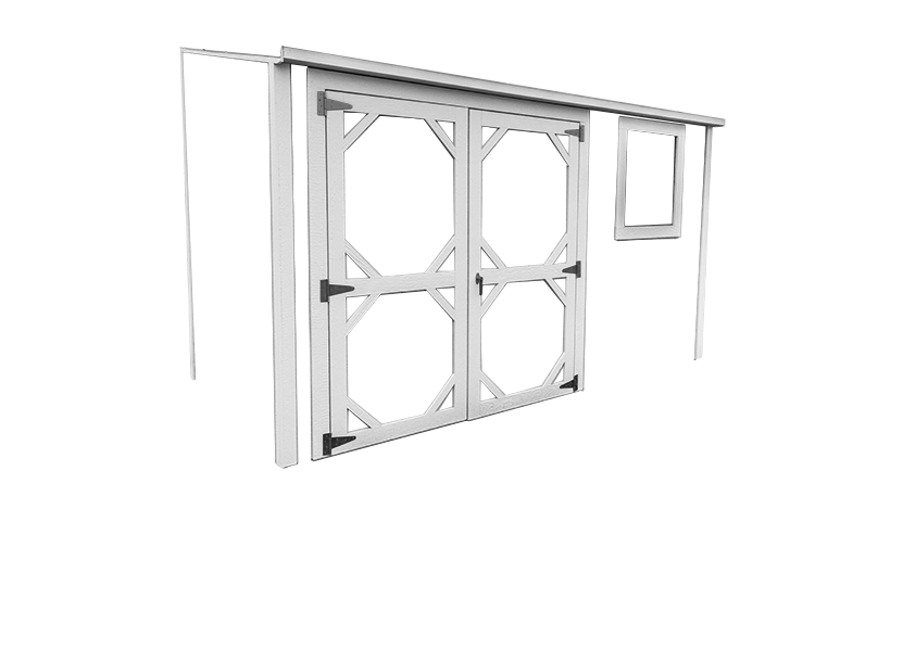 slimshed with white trim