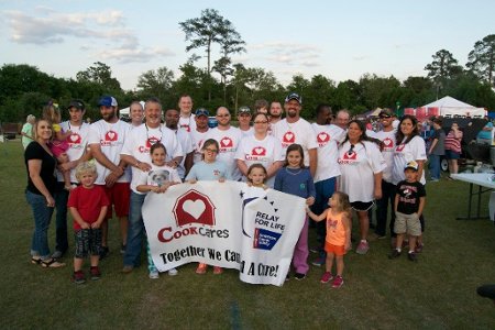 Cook Cares Team for Relay for Life in 2016