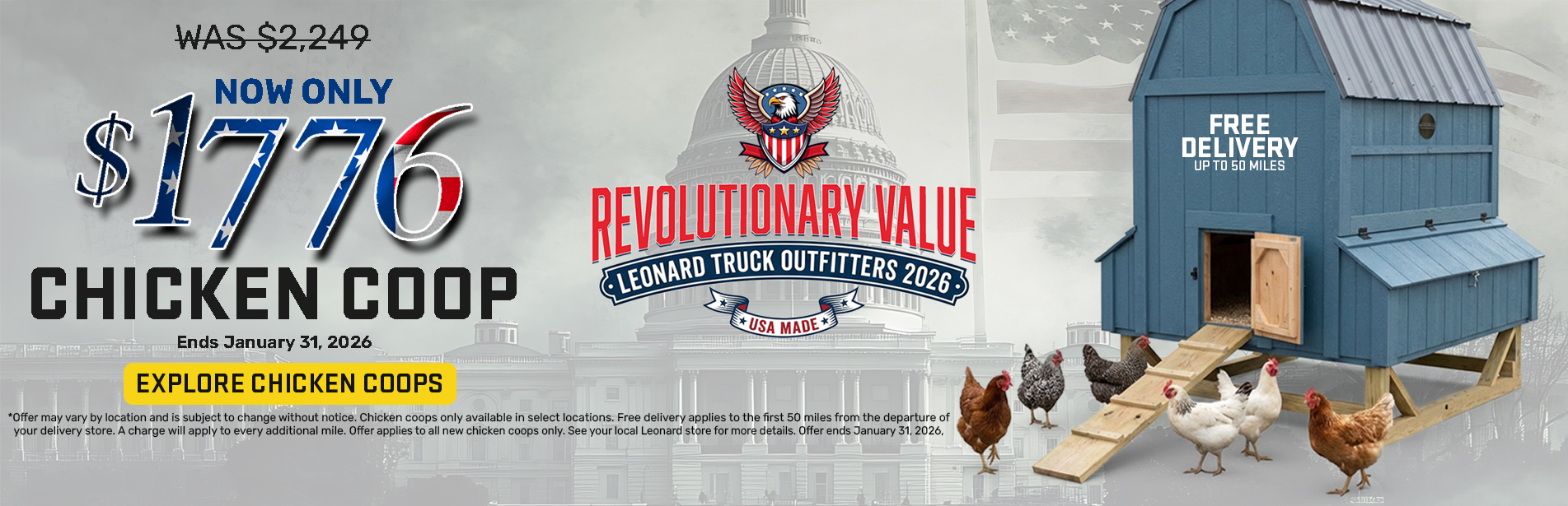 $1776 Chicken Coop