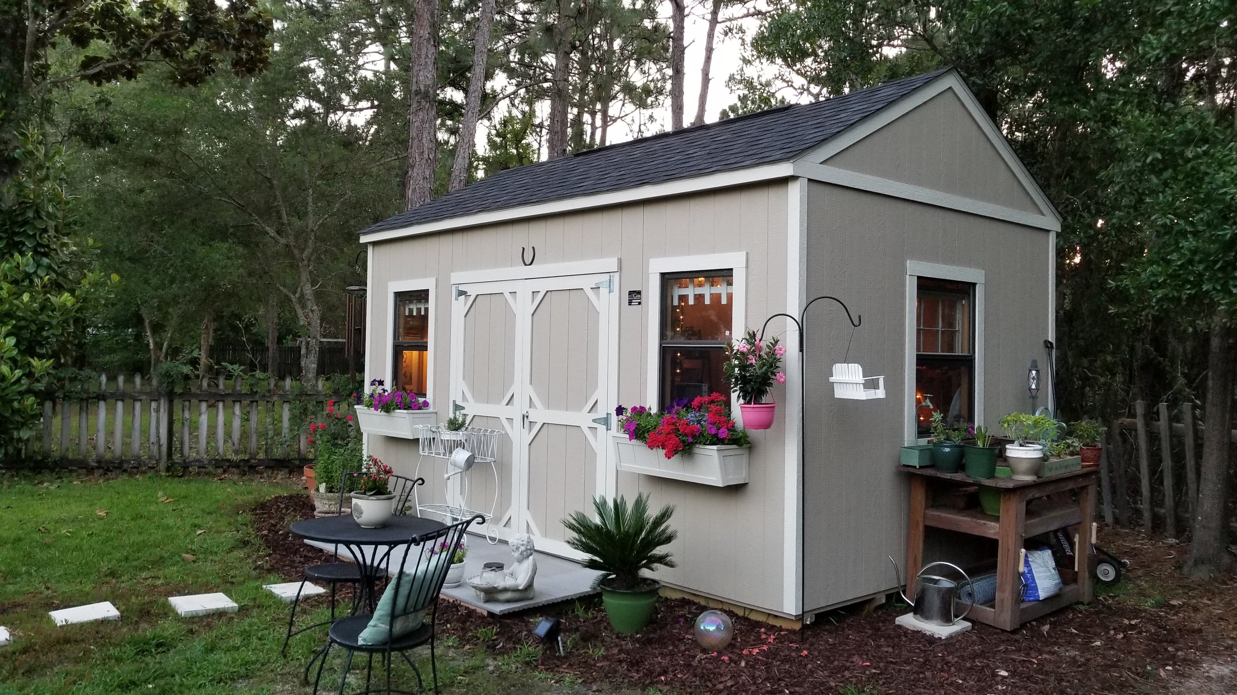 Utility Shed Turned Into a She Shed