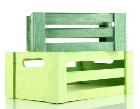 Wooden Crates for Shelving