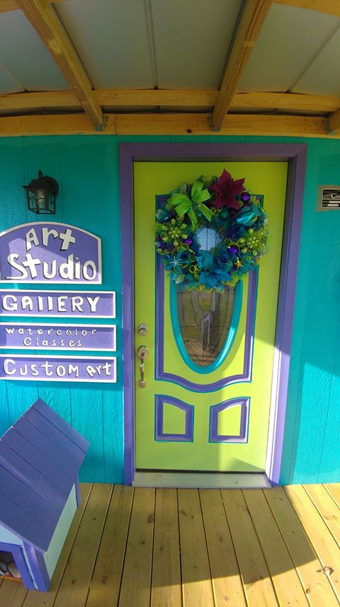 Colorful Art Studio Made From Cook Shed