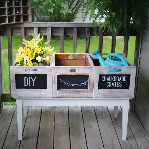 Chalkboard Crate DIY 5 from saved by love creations