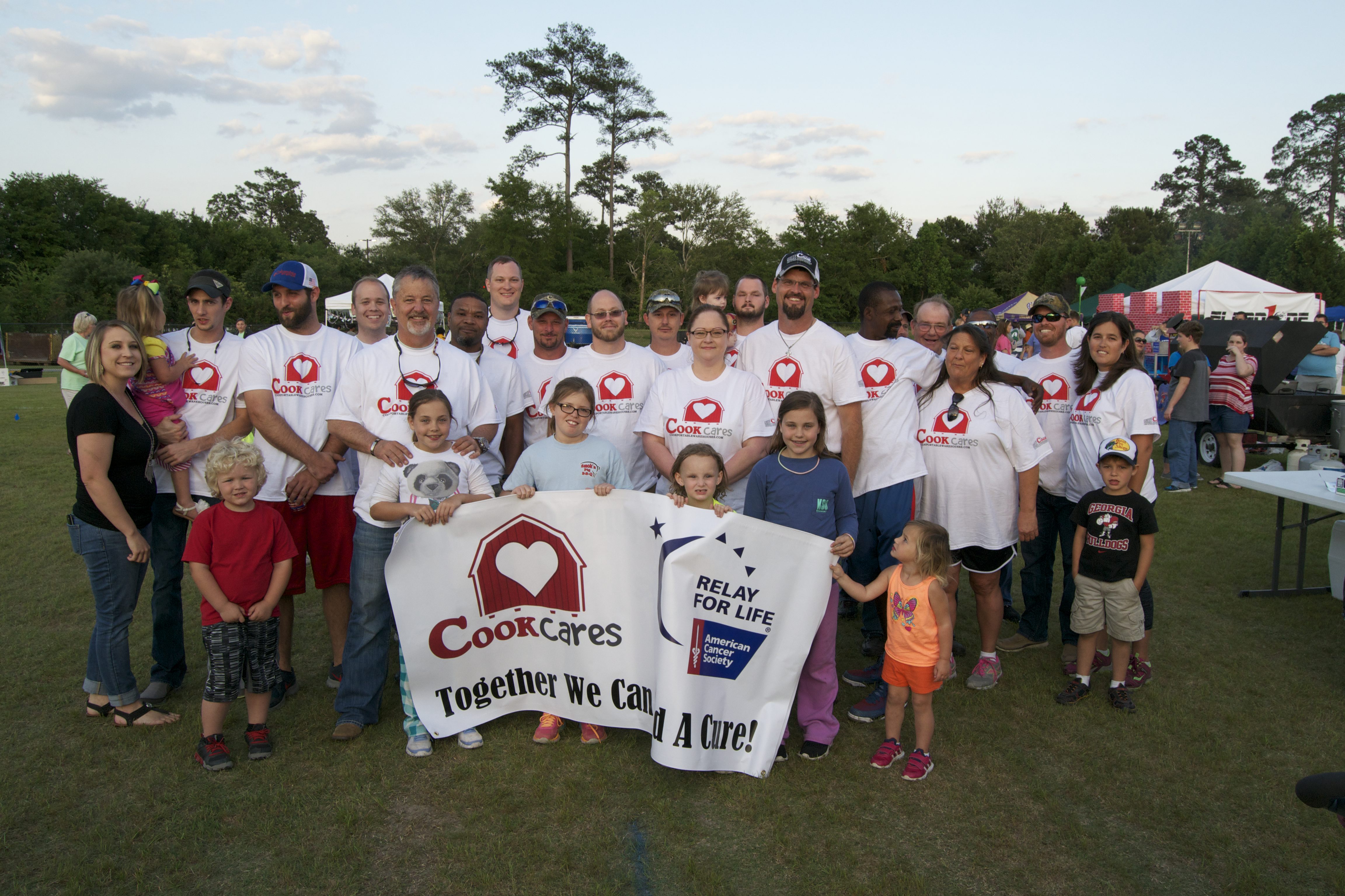 Cook Cares team for Relay for Life in 2016