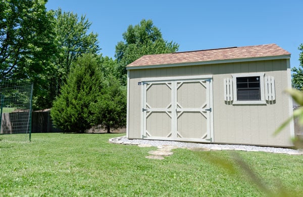 Cook Utility Shed in Yard