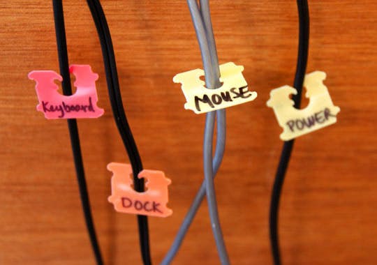 apartment therapy label cords