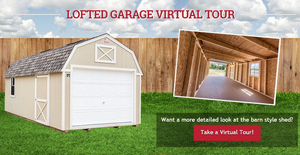 lofted garage virtual tour screen shot
