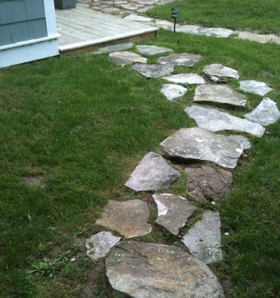 enhance_the_look_of_your_shed_stone_pathway_Cook_Portable_Warehouses