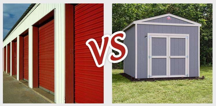 storage unit vs shed 